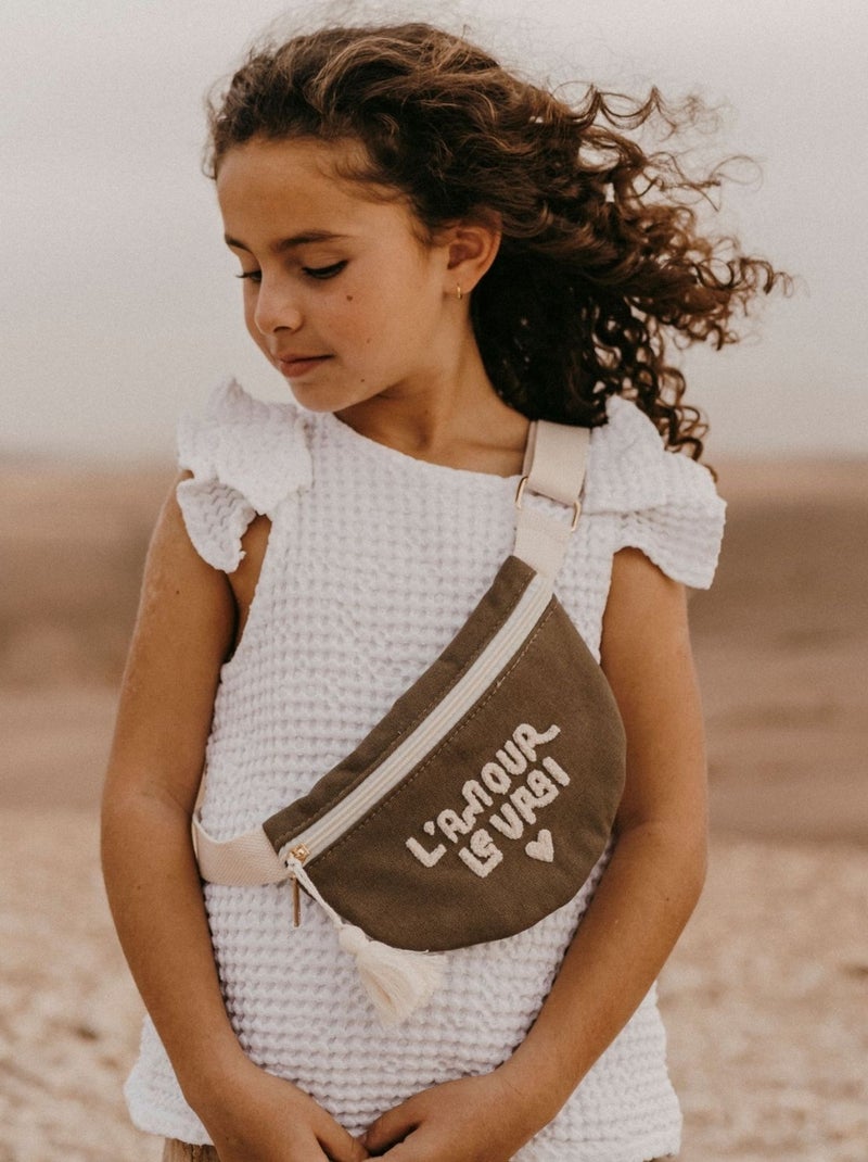 Zakuw - Sac banane enfant L'amour le vrai Marron - Kiabi
