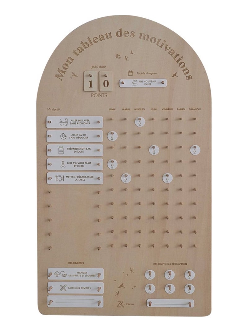 Zakuw - Tableau des motivations Beige - Kiabi