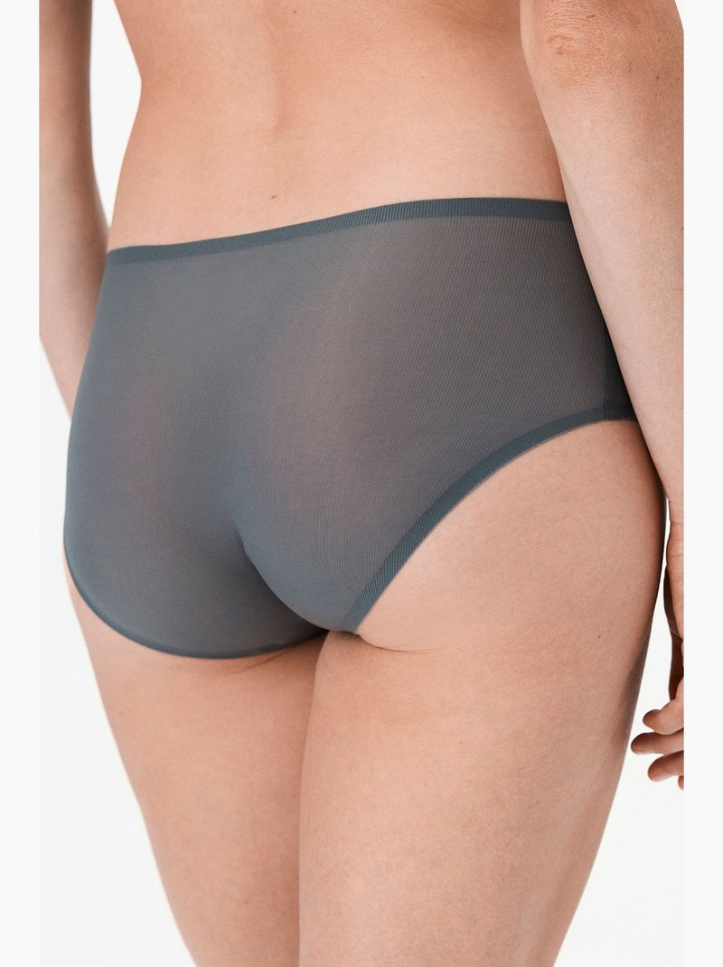 Zerogram slip hipster penti Gris Noir - Kiabi