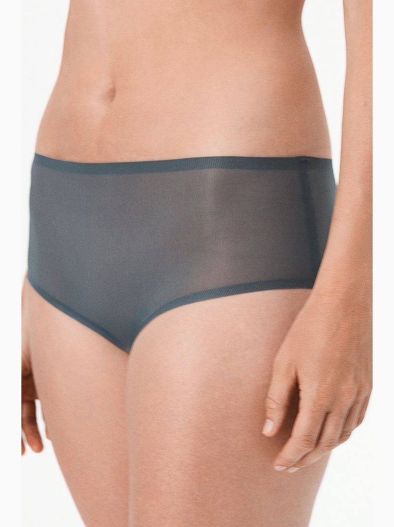 Zerogram slip hipster penti Gris Noir - Kiabi