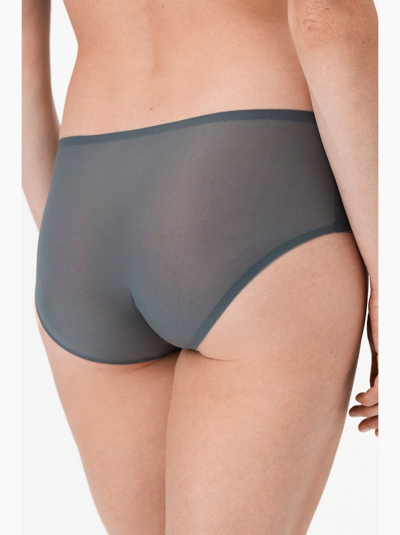 Zerogram slip hipster penti Gris Noir - Kiabi