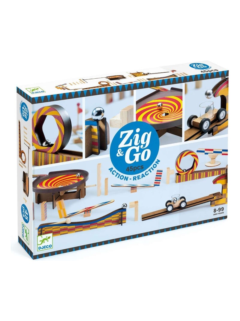 Zig & Go Action et réaction 45 pièces N/A - Kiabi
