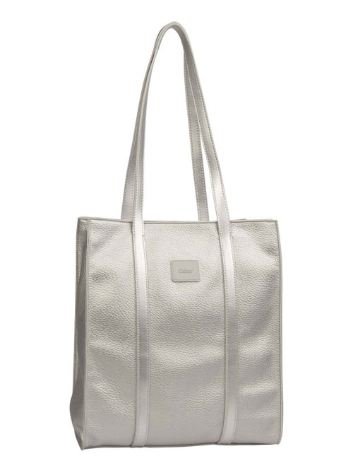 Zip tote bag M argent ELFIE Gabor - Kiabi