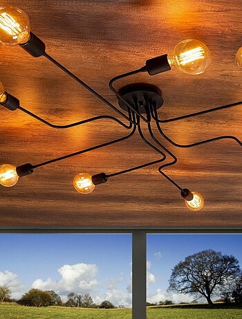 ZOE Suspension noire en métal