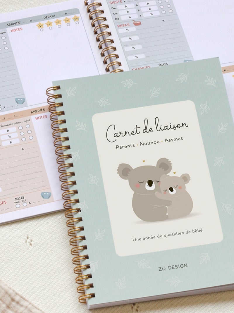 Zü - Carnet de liaison parents nounous Vert - Kiabi